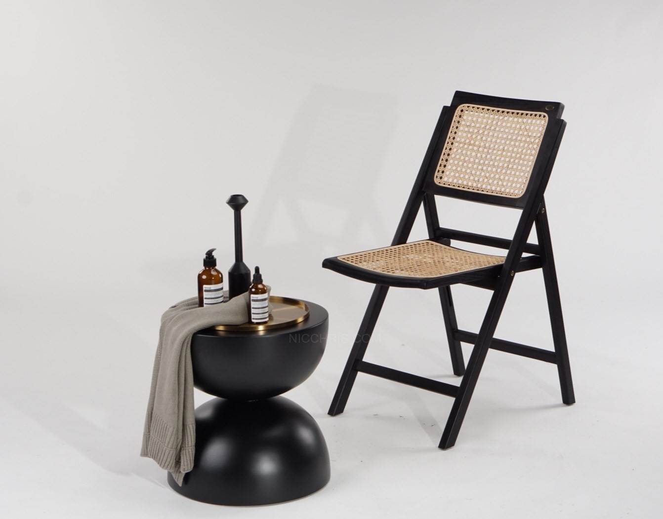Folding discount chair rattan