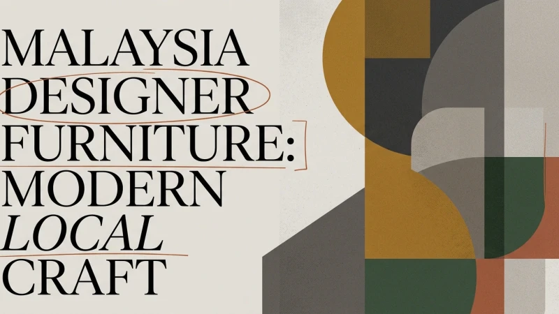 Malaysia Designer Furniture: Local Craft, Modern Design