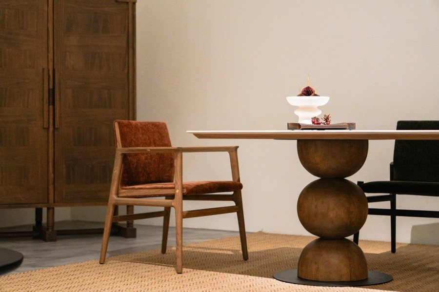 BOAT SHAPE DINING TABLE